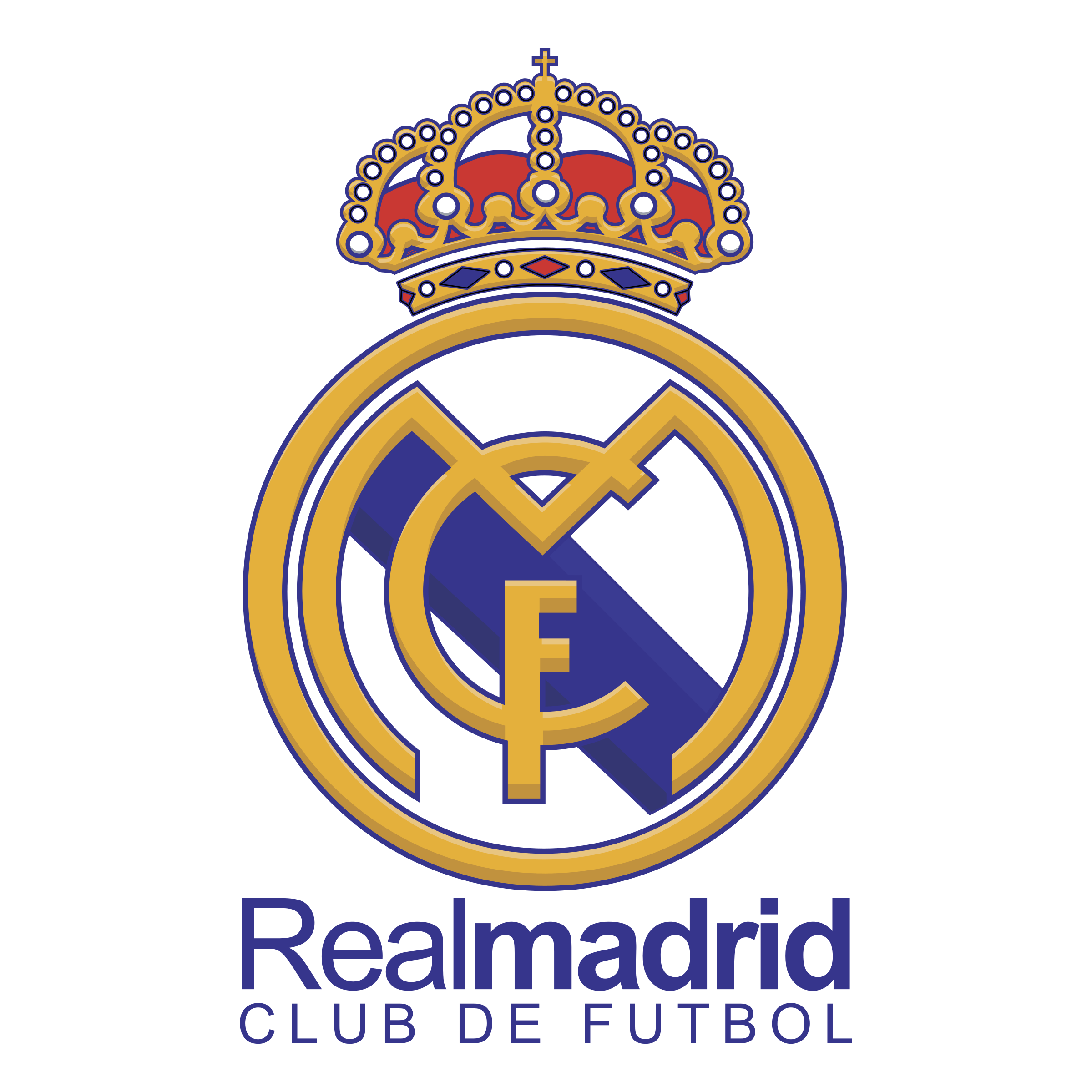 C-Real Logo - Real Madrid C F Centenario Logo PNG Transparent & SVG Vector ...