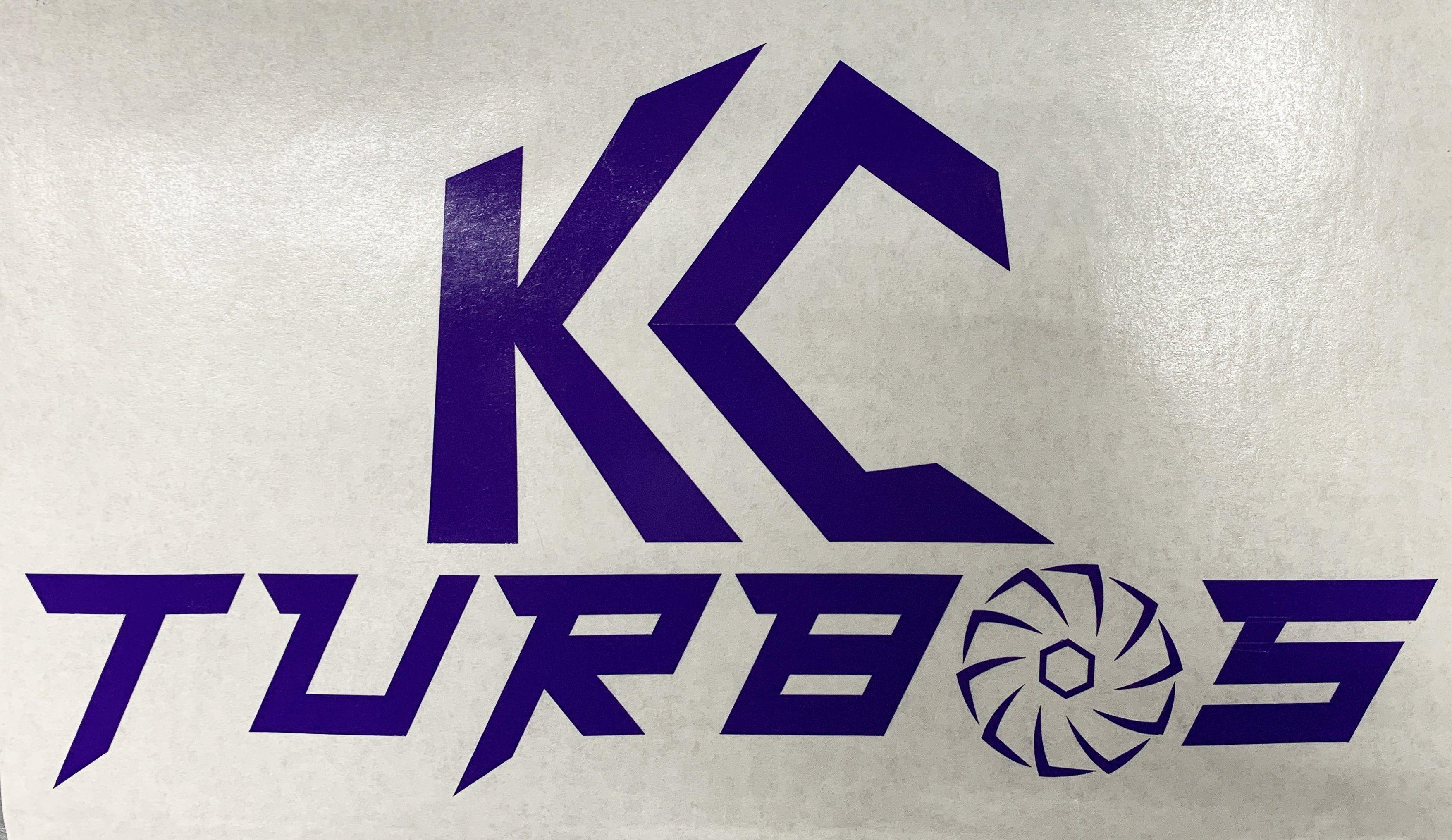 Turbos Logo - KC TURBOS Vinyl decal (KC PURPLE)