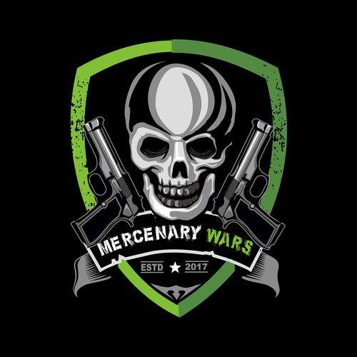 Mercenary Logo - Mercenary Wars logo for badass new obstacle course company