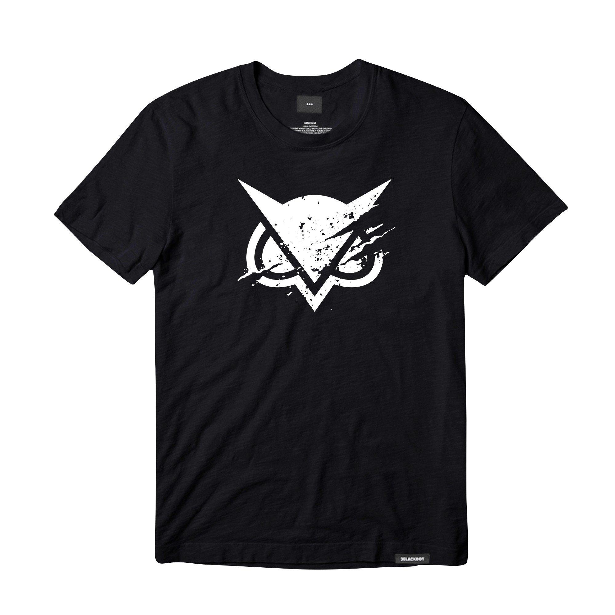 R.I.p.p.e.d Logo - VANOSS® RIPPED LOGO TEE - BLACK