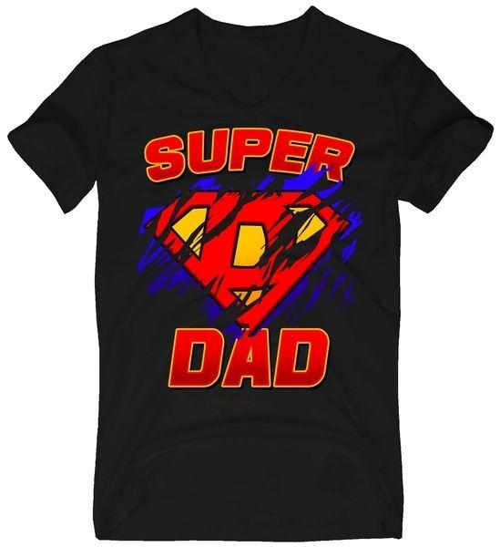 R.I.p.p.e.d Logo - Super Dad Ripped Logo V-Neck T-Shirt