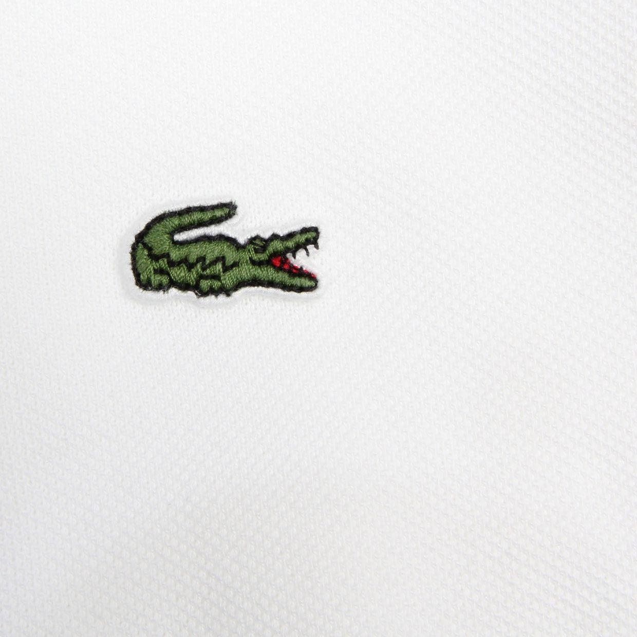 Green Crocodile Logo - Lacoste Kids Green Crocodile White Polo Shirt