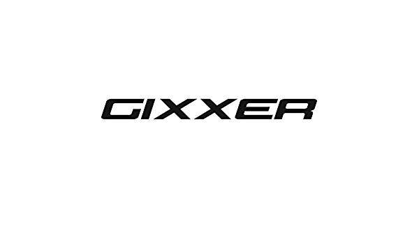 Gixxer Logo - Black Motorcycle Accessories Reflective Logo Sticker