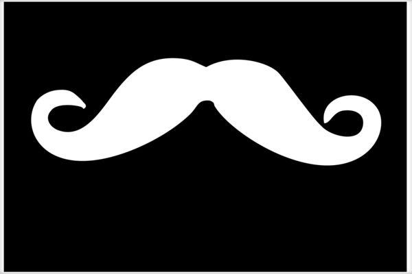 Mustache Logo - Mustache Logo Poster