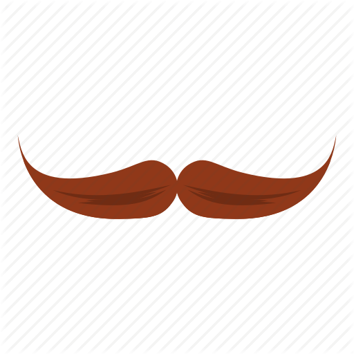 Mustache Logo - 'Hipster items - cartoon' by Ivan Ryabokon