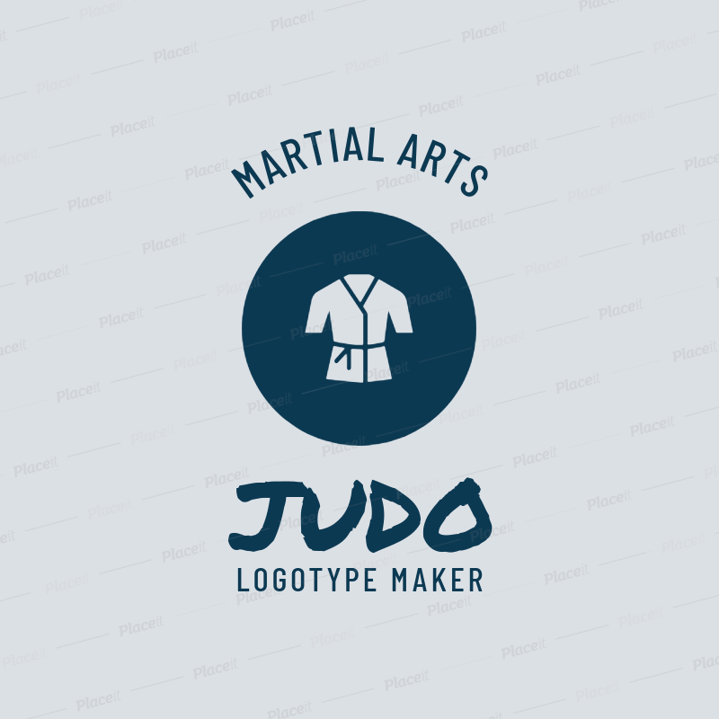 Judo Logo - Martial Arts Logo Maker for Judo Classes 1609c