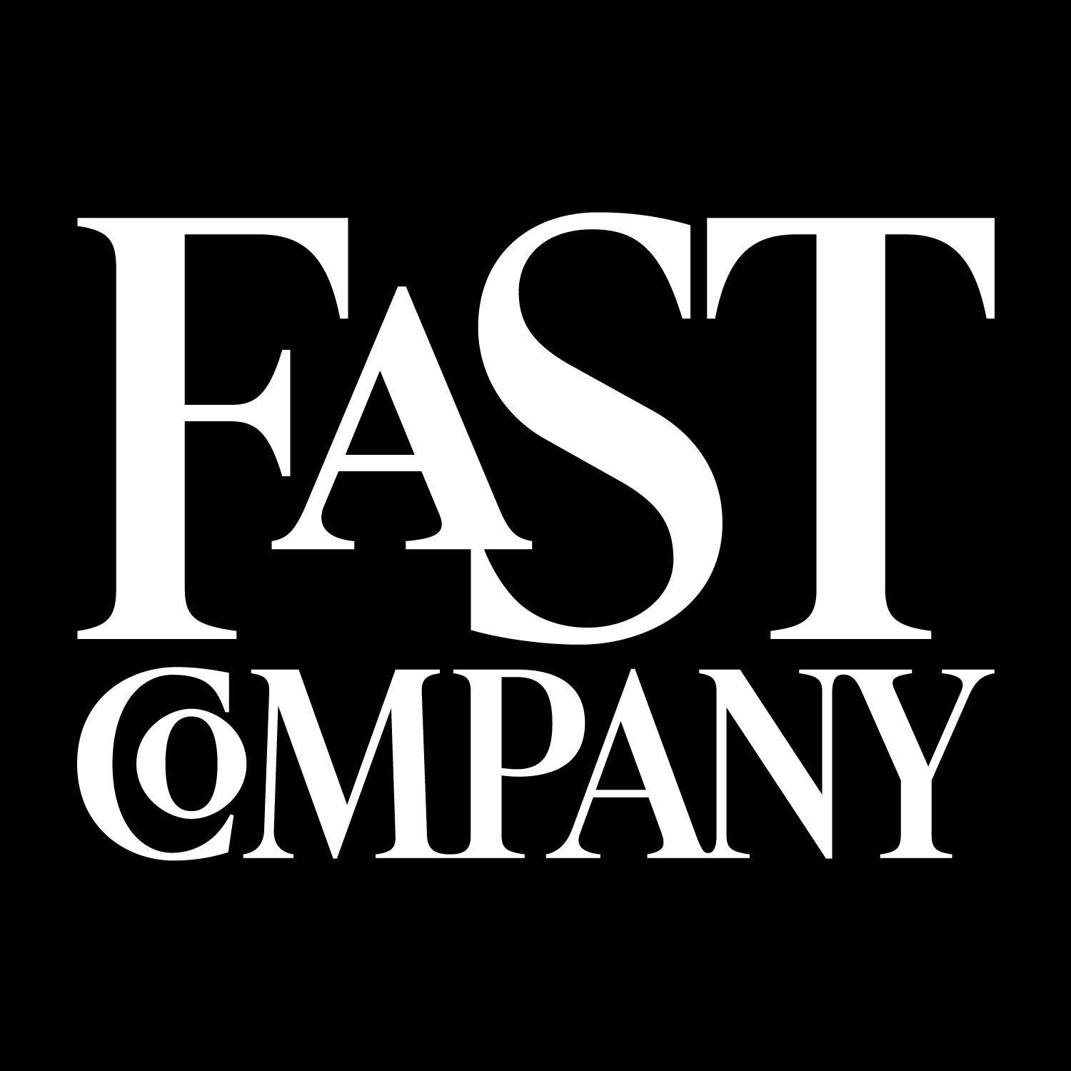 Black Company Logo - Fast Company logo white black stacked