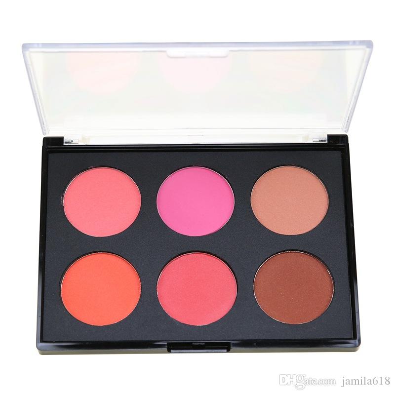 Blush.no Logo - waterproof no logo Makeup Blush Palette 6 Color Large Blusher Powder Face  Blush Blusher Contour Kit Cosmetics Facial Cheek Blush palette