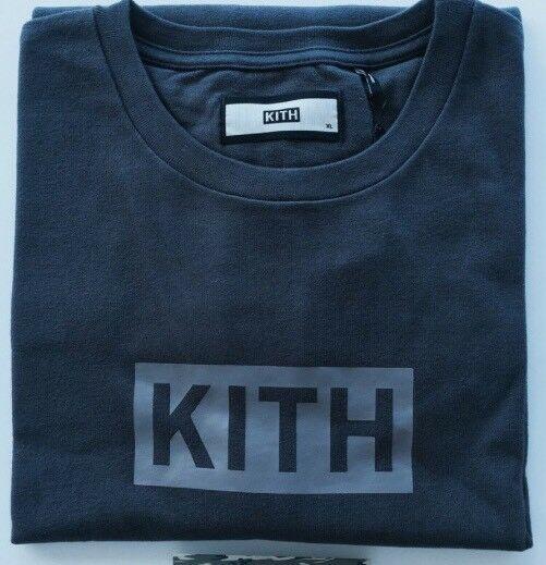 Kith Logo - KITH CLASSIC BLACK BLACK Box Logo Tee - $85.00