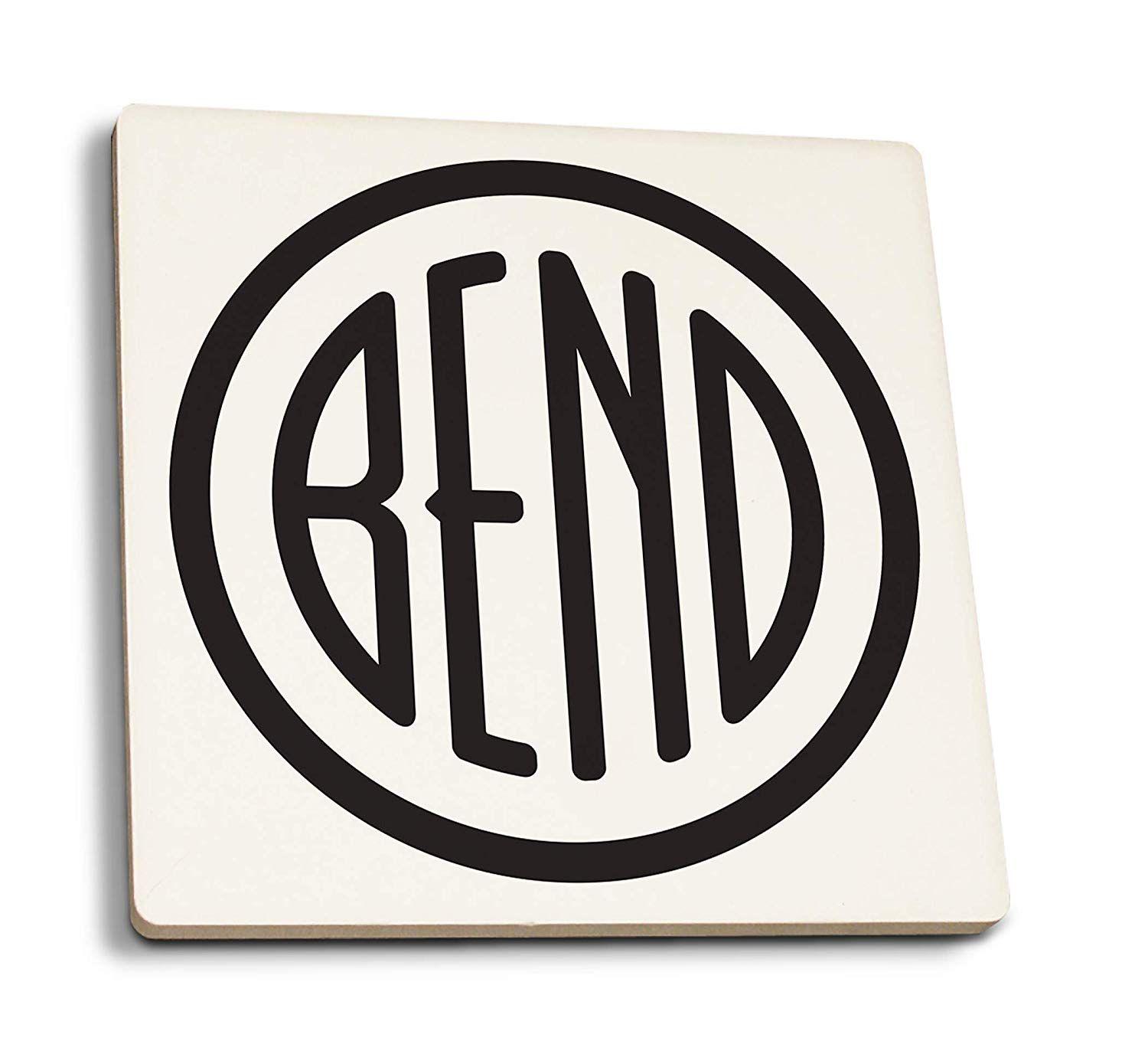 Bend Logo - Amazon.com: Lantern Press Bend, Oregon - Bend - Logo (Set of 4 ...