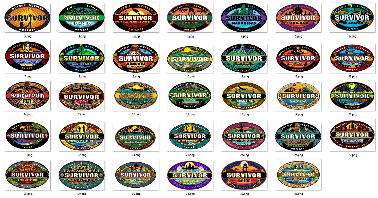 Survivor Logo - What sites are logos sourced from? Also, Survivor logos in here ...
