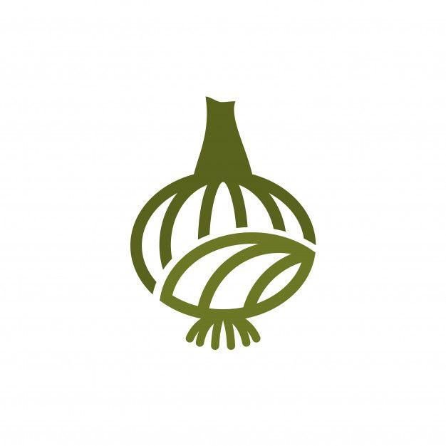 Onion Logo - Field of onion logo Vector