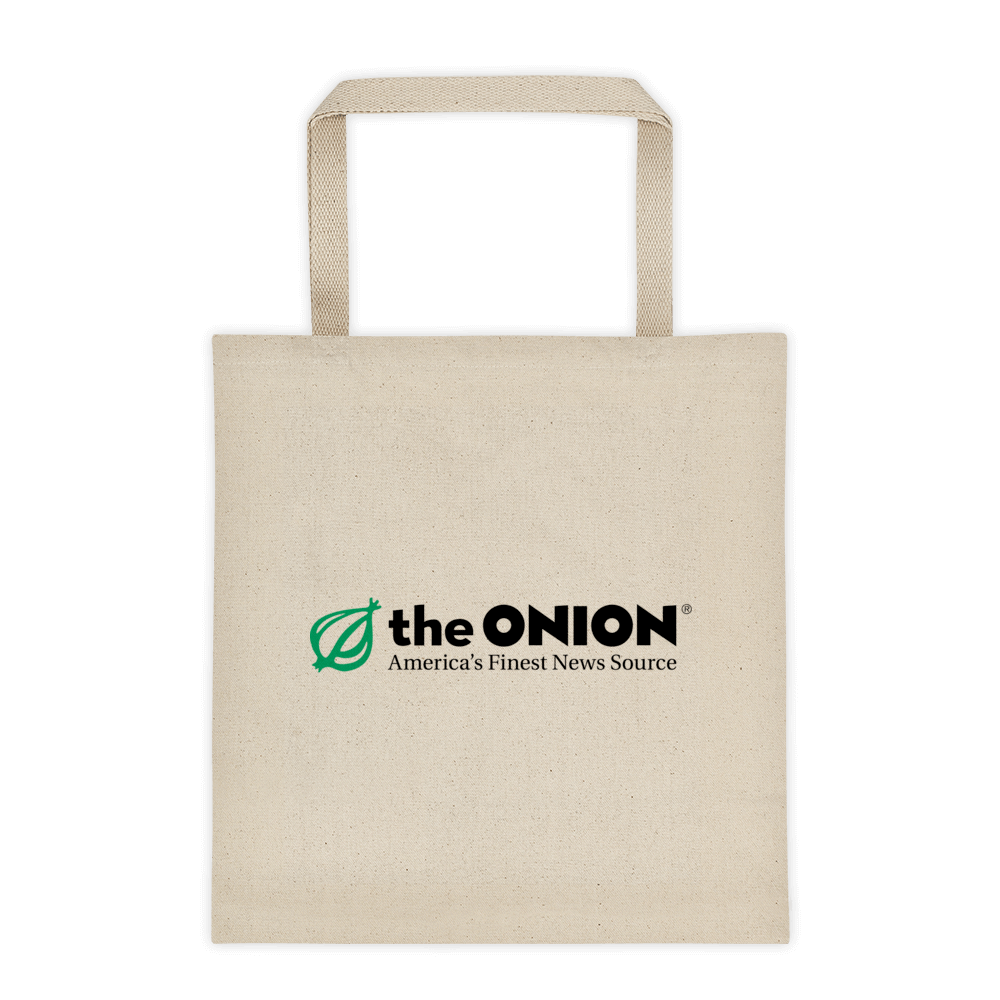 Onion Logo - Classic Onion Logo 'America's Finest News Source' Heavy Weight Tote Bag