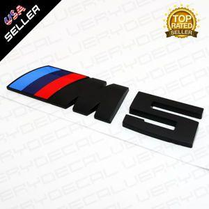 M5 Logo - Details about Matte Black M5 emblem badge sticker car rear trunk OEM ABS M  Series Refit 400