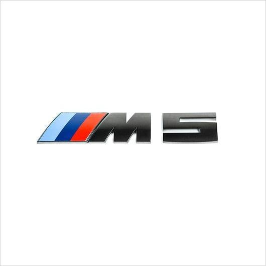 M5 Logo - iND M5 Painted Black Chrome Trunk Emblem BMW F90 M5