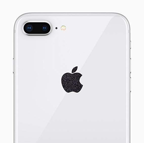 Iphonex Logo - Glitter Black Apple Logo Decal Sticker for iPhone 8 Plus, iPhone X, iPhone  7 Plus, iPhone 6 Plus