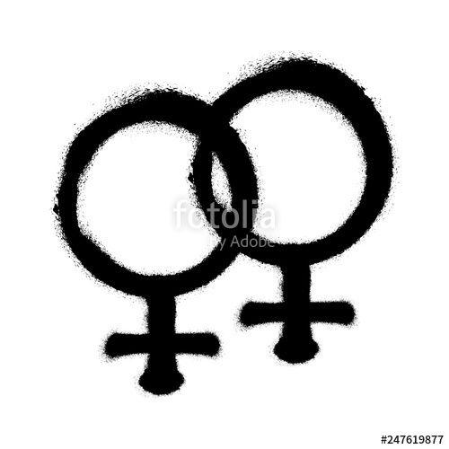 Gender Logo - Sprayed female logo. Woman symbol. Gender symbol. Vector ...