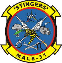 MALS-31 Logo - Marine Aviation Logistics Squadron 31 Decal. North Bay Listings