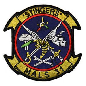 MALS-31 Logo - Marine Aviation Logistics Squadron MALS 31 Patch (STINGERS). Flying