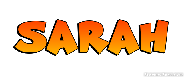 Sarah Logo - Sarah Logo | Free Name Design Tool from Flaming Text