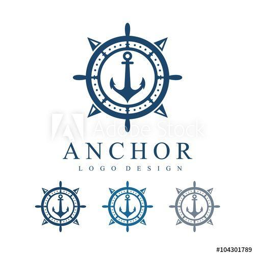 Copass Logo - Ship's Wheel, Compass, Anchor, Circle Logo Design Template - Buy ...