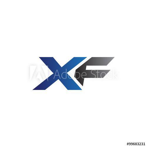 XF Logo - Simple Modern letters Initial Logo xf this stock vector