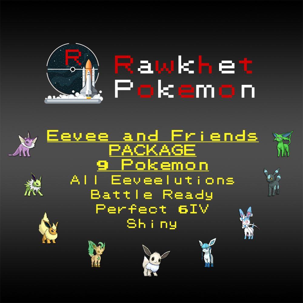 Eeveelutions Logo - Eevee and Eeveelutions Package (9x, Shiny, Battle Ready, 6IV) - Pokemon  Ultra/Sun/Moon & XY/ORAS