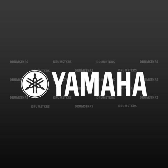 Yammah Logo - Yamaha logo replacement for Bass Drum head - Die Cut - no background