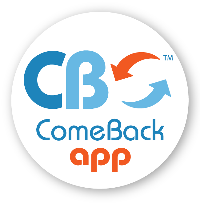 Comeback Logo - CB Logo Round2DS. ComeBack App. White Label Business Apps. Build