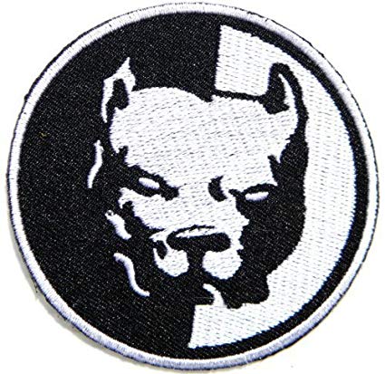 Jackets Logo - Amazon.com: Pitbull Dog Pet Logo biker Hog Outlaw motorcycle leather ...