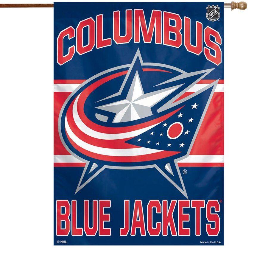 Jackets Logo - Columbus Blue Jackets WinCraft 28 X 40 Primary Logo Single Sided Vertical Banner