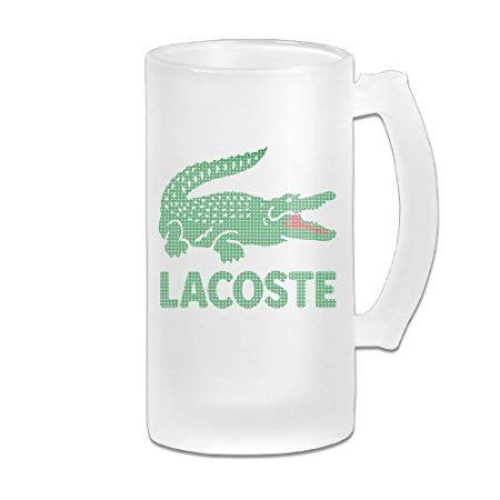 Green Crocodile Logo - Green Crocodile Logo Frosted Glass Pub Big Beer Cup: Amazon