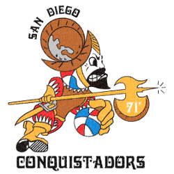 Conquistador Logo - San Diego Conquistadors Logo | Sports Logo History