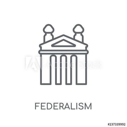 Federalism Logo - federalism linear icon. Modern outline federalism logo concept on ...