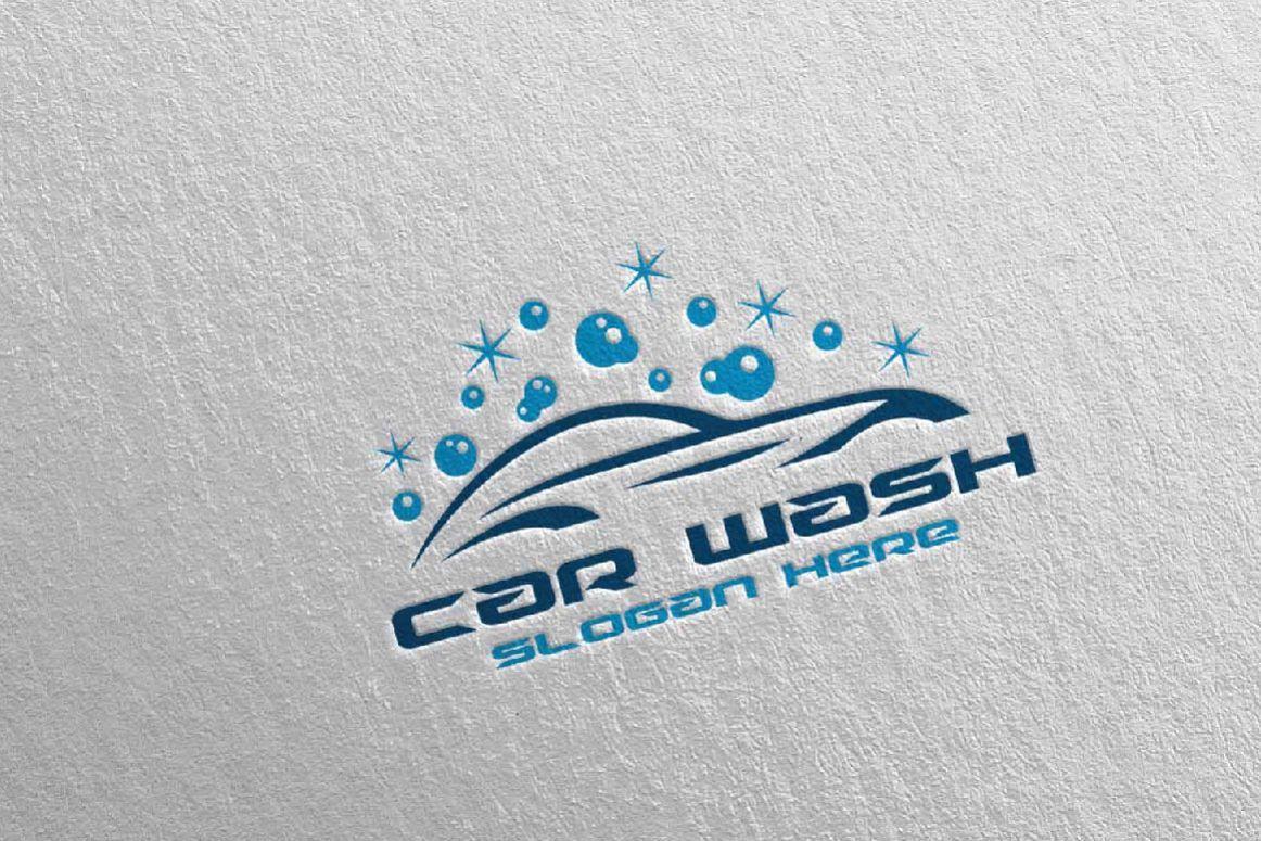 Carwash Logo - Car Wash Logo, Cleaning Car, Washing and Service Logo 14