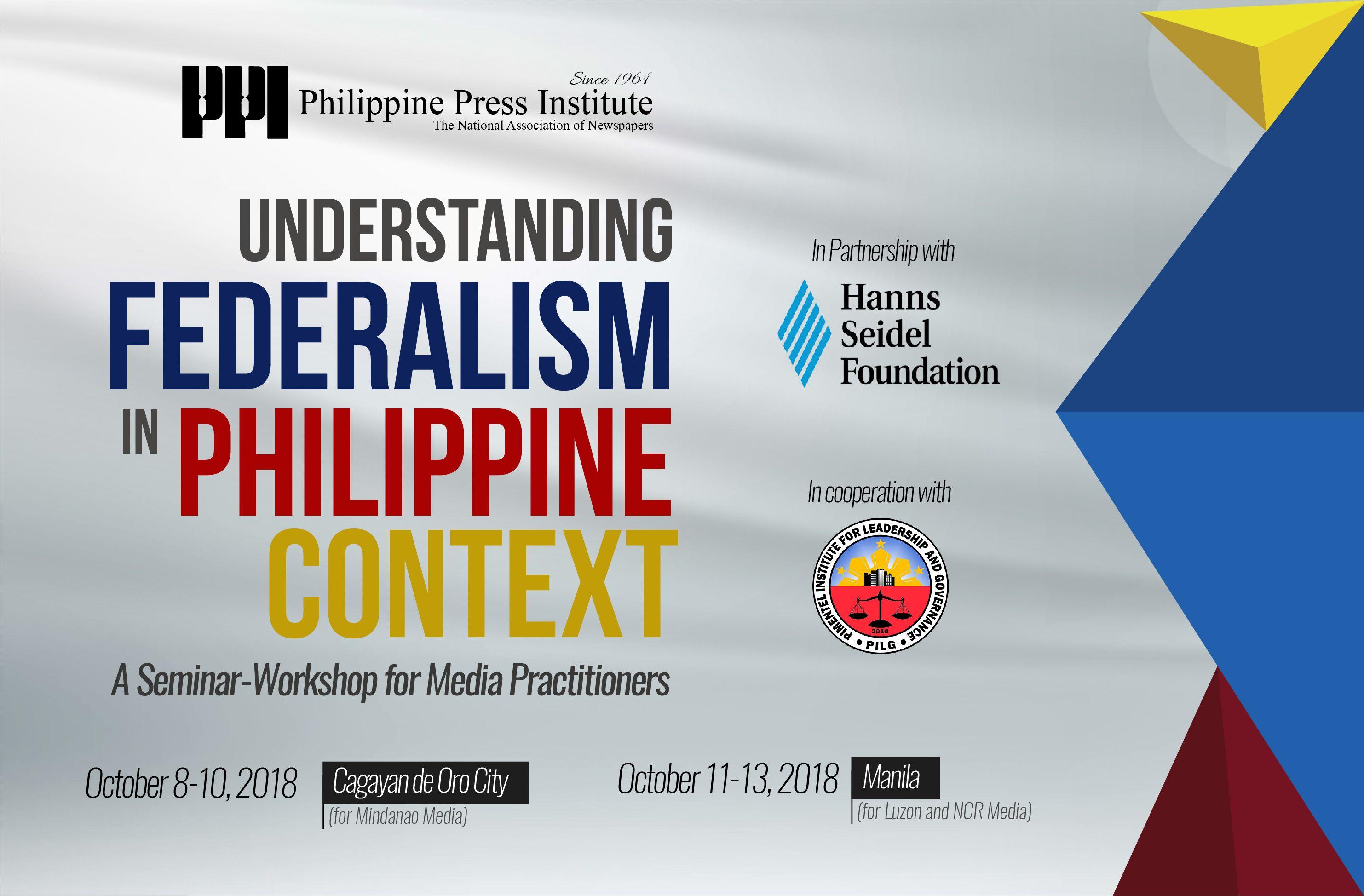 Federalism Logo - UNDERSTANDING FEDERALISM IN PHILIPPINE CONTEXT - Philippine Press ...