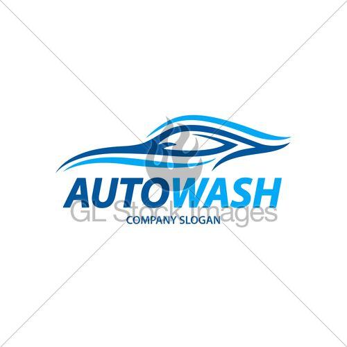 Carwash Logo - Automotive Carwash Logo Design With Abstract Sports Vehic. · GL