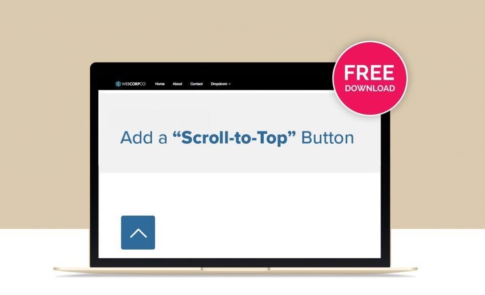 Scroll Logo - Add a Scroll to Top Button to your Website | Solodev