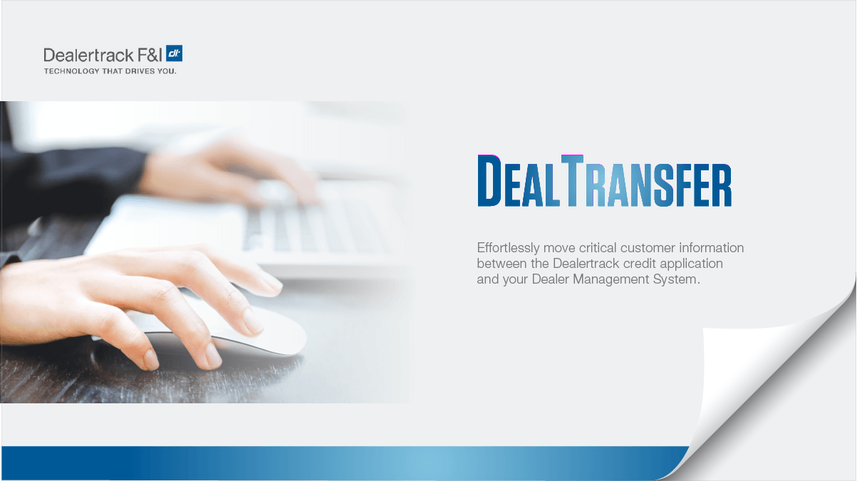 DealerTrack Logo - Dealertrack: Integration with the Credit App