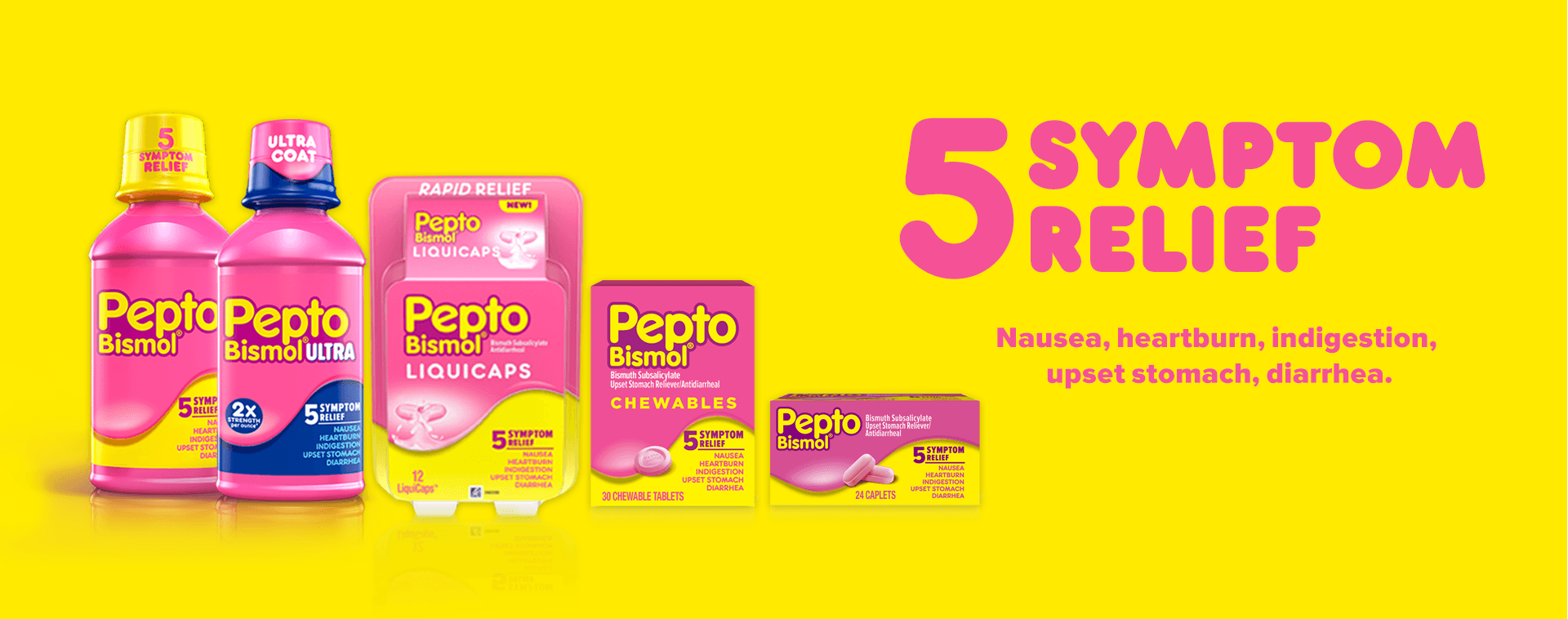 Pepto-Bismol Logo - Pepto-Bismol for Nausea, Upset Stomach & Diarrhea Relief