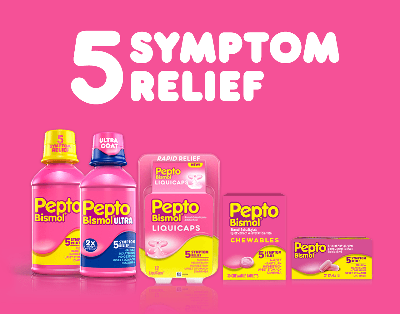 Pepto-Bismol Logo - Pepto-Bismol for Nausea, Upset Stomach & Diarrhea Relief