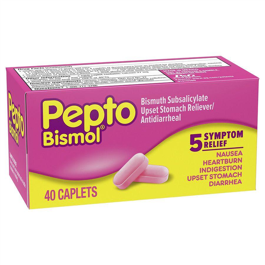 Pepto-Bismol Logo - Pepto-Bismol Upset Stomach Reliever/Antidiarrheal Caplets