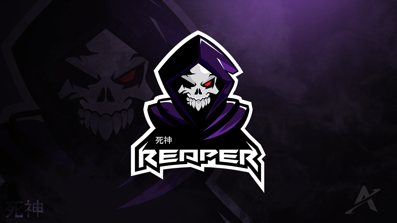 Reaper Logo - Reaper Mascot Logo | Mascot Logo | Esports logo, Logos design, Logos