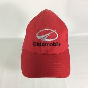 Discontinued Logo - Details about Oldsmobile Hat Red Vintage Original Fitted Stretch Fit Logo  Car Discontinued