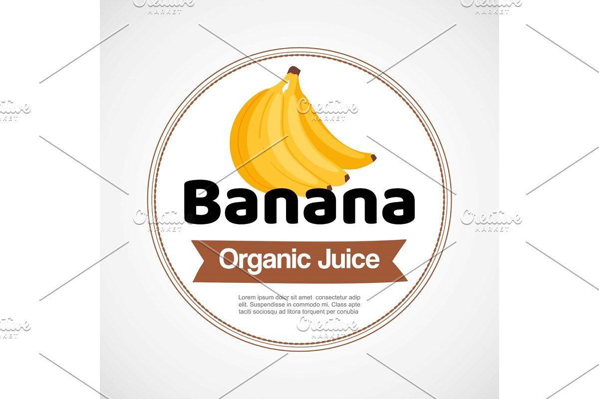 Bannana Logo - Banana vector label or logo