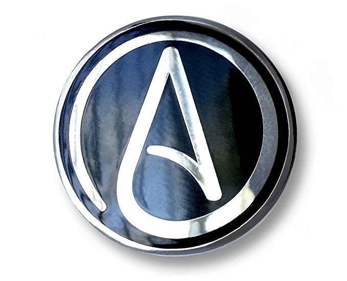 Atheist Logo - Atheist Symbol Enamel Lapel Pin