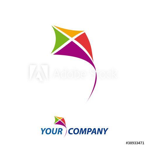 Kite Logo - logo kite, concept of freedom # Vector this stock vector