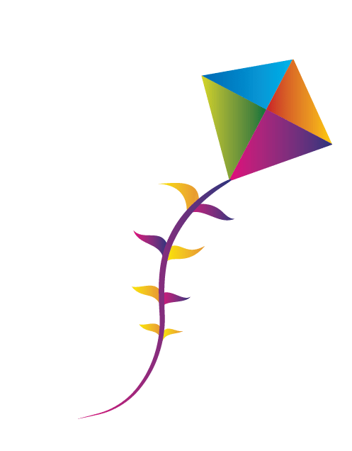 Kite Logo - Free Logo Maker - Online Colorful Kite logo design