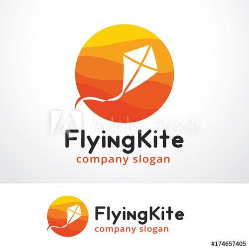 Kite Logo - Flying Kite Logo Template Design Vector, Emblem, Design Concept