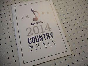 Acsap Logo - Details about 2014 ASCAP Country Music Awards Program Book Alan Jackson